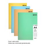 Mynote TEXT Pastel Defter A4 60 Yaprak Kareli 1 Adet