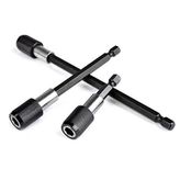 MySixKeen 3 Adet Manyetik Tornavida Ucu Tutucu 1/4 İnç Altıgen Şaft Uzatma Ucu Tutucu 60 mm 100 mm 150 mm Hızlı Değiştirme Matkap Ucu Seti, Vidalar, Somunlar ve Tüm Matkap ve El Sürücüsü için