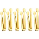 Mythriva 304 Çelik 6 Lı Mini Gold 11 cm Buz ve Şeker Maşası CIN624SR-6