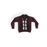 NACAR STORE Erkek Yün Triko Örme Desenli Hırka