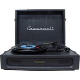Nacario Casablanca Retro Çanta Pikap - 3 Devirli (33/45/78), Dahili Hoparlörlü, Bluetooth Bağlantılı, Nostaljik Taşınabilir Plak Çalar - Siyah