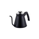 Nacario Epinox Barista Kahve Gooseneck Kettle - Çelik Kahve Demleme Dripper Kettle - Indüksiyonlu - Paslanmaz Çelik - Siyah, Slim - 1200 ml