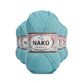 Nako 1297 Pırlanta Amigurumi 5 Adet Su Yeşili El Örgü İpi Yünü