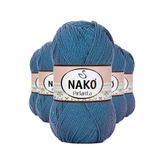 Nako 3409 5 Adet Turkuaz Pırlanta Amigurumi El Örgü İpi Yünü
