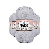 Nako Pırlanta 130 5 Adet Açık Gri Amigurumi El Örgü İpi Yünü