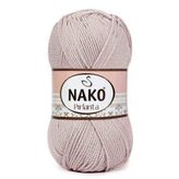NAKO Pırlanta İnce Çanta Bistuyer Amigurumi El Örgü İpi Liflik 2250 Açık Bej