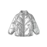 NAME IT Kız ceketi Puffer, Gümüş, 140