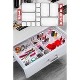Nandy Home 13 Parça Çekmece İçi Düzenleyici, Organizer Set - Füme - 12'li