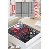 Nandy Home 14 Parça Çekmece İçi, Düzenleyici, Organizer Set Gri