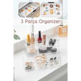 Nandy Home 3 Parça Çekmece Içi, Çok Amaçlı Düzenleyici Organizer Seti - Şeffaff
