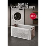 Nandy Home 32 LT Smart Duo Katlanır Çamaşır Sepeti