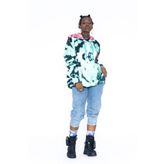 Nani Collection Yeşil Batik Oversize Kadın Sweatshirt