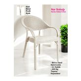 Nar Sokagi Bambu Rattan Kollu Sandalye Koltuk