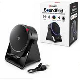 Nargo SOUNDPAD 5IN1 - 5W - 2000mAh TEMAS İLE SES YÜKSELTME - TELEFON STAND - USB-C ŞARJ SİYAH İNDİKSİYON SES YÜKSELTİCİ BLUETOOTH HOPARLÖR SPEAKER EKD-S10 - Siyah
