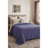 Nart Home %100 Pamuk Bordürlü Tek Kişilik Pike Indigo 160x230