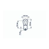 NARVA CG 17635 12V 21W 1141 AMPUL