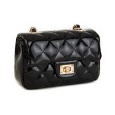 Nas Bag Mini Çapraz Çanta Siyah Rugan