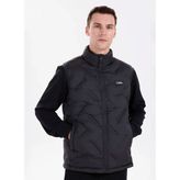 National Geographic Siyah Erkek Dik Yaka Relaxed Kapitone Şişme Yelek N6WM-YLK4019 - XL