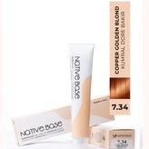 Native Base 7.34 Kumral Dore Bakır 100 ml Saç Boyası