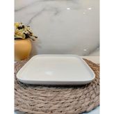 Natura Kare Pasta Tabağı 22CM - Beyaz