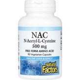 Natural Factors Nacetyl-L N-Acetyl-L-Cysteine 500 Mg 90 Kapsül Antioksidan Etkili ABD Menşeli