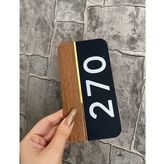 Natural Wooden Serisi Siyah Mat Kapı Numarası