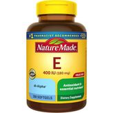 Nature Made Vitamin E 400 IU 180 mg 300 Softjel. - Aromasız
