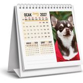 Naturel Basım 2027 Köpek Masa Takvimi