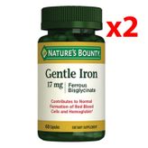 Nature's Bounty Gentle Iron 17 mg 2x60 Kapsül