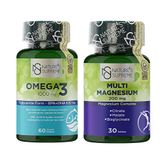 Nature's Supreme Omega 3 60 Kapsül Balık Yağı + Multi Magnesium Complex 30 Tablet