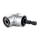 NB 1pc 105 Degree Angle Screwdriver Socket Set Holder Adjustable Adapter Bits Bit Angle Screwdriver Tool 1 / 4inch Hex Bit Socket (Color: Silver)