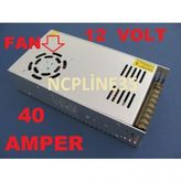 Ncpline Adaptör 12V 40A Amper Metal Kasa Trafo Fanli Korumali