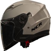 Ncr 708 Yarım Yazlık Kask Gri Güneş Vizörlü - XL