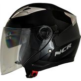 Ncr 708 Yarım Yazlık Kask Siyah Güneş Vizörlü