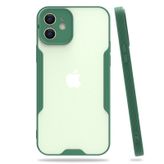 Nefertiya iPhone 12 Platin Yeşil Silikon Kılıf