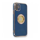 Nefertiya iPhone 12 Store Mavi Silikon Kılıf