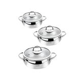 Nehir NEHİR SILVER ÇELİK 6 PARÇA MİNİ TENCERE SETİ