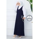 Nehir Örme Jile Elbise Lacivert HM2389 - 56