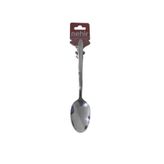 Nehir Sultan Tatlı Kaşığı 3'lü, Paslanmaz Çelik, Gümüş, 17 cm