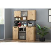 Nely Oak 2+1 Kahve Köşesi - Ceviz