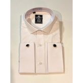 Neowit Beyaz Kol Düğmeli Slim Fit Gömlek