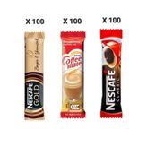 Nescafe 2 gr x 100 Gold + 5 gr x 100 Coffee Mate + 2 gr x 100 Classic Kahve