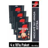 NESCAFE 3ü1 Arada Extra Çözünebilir Kahve 16,5g 10'lu Paket 10X4