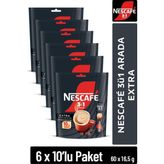 Nescafe 3ü1 Arada Extra Çözünebilir Kahve 16,5g 10'lu Paket 10X6 - 1 Adet