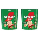 Nescafe 3ü1 Arada Fındık Aromalı Granül Kahve 10'lu Paket (2 Adet) - 1 Adet