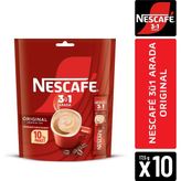 Nescafe 3ü1 Arada Granül Kahve 10 x 17.5 G Sade Lezzetli Türkiye Menşeli Pratik Paket - Öğütülmüş - 175 gr