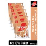NESCAFE ICE Toffee Nut Aromalı Çözünebilir Kahve 10,5g 10'lu Paket 10X6