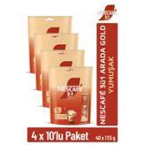 Nescafe Nescafé 3ü1 Arada Gold Yumuşak 10'lu Çoklu Paket (4 Adet)