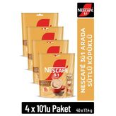Nescafe Nescafé 3Ü1 Arada Sütlü Köpüklü Çözünebilir Kahve 17,4G 10'Lu Paket 10X4