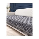 Nest Touch Diva 90x215 cm Kaymaz Bohem Sakallı Koltuk Örtüsü – Püsküllü, Kabartma Desenli, Şık ve Modern Kanepe Çekyat Örtüsü